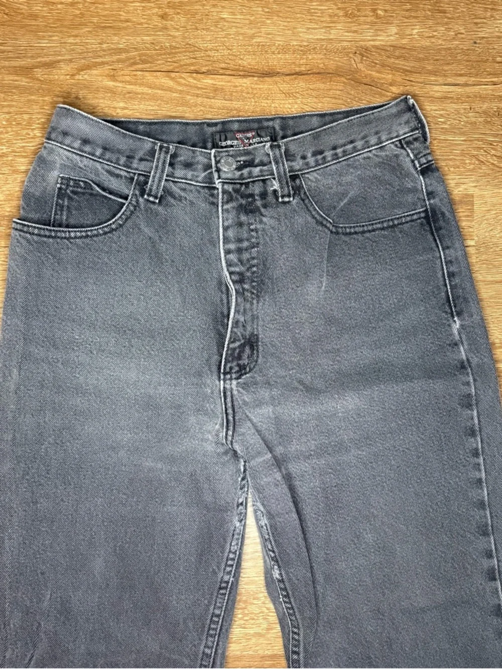 Vintage Guess by Georges Marciano Women’s Black Jeans Size 32 - Picture 2 of 5